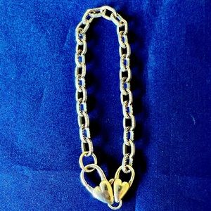 Brighton Charm Bracelet Chain Silver Plated Slide On or Clip Charms